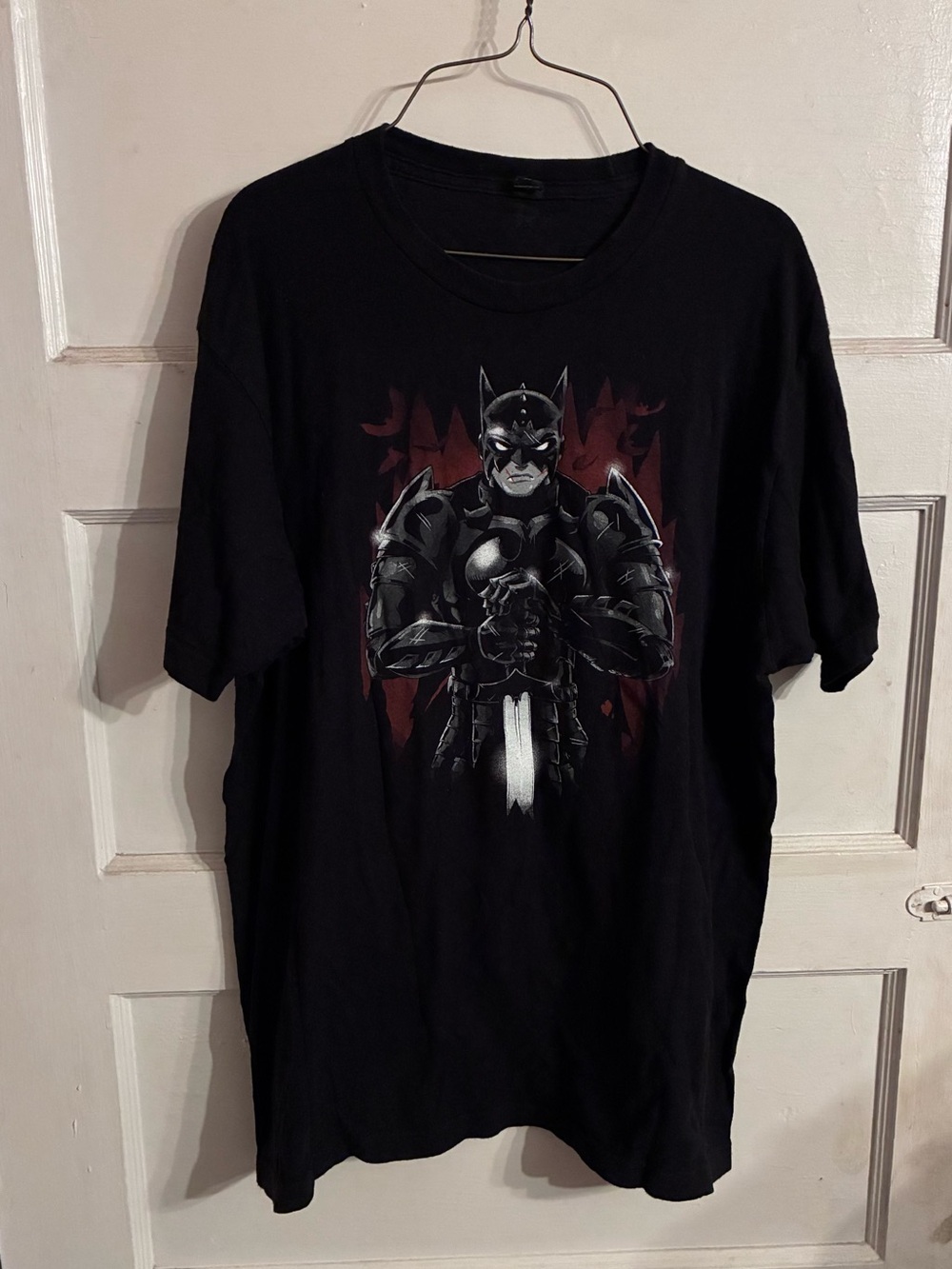 Rare RIPT Apparel Shirt Arkham Knight Batman Video Game Medieval Armor Large